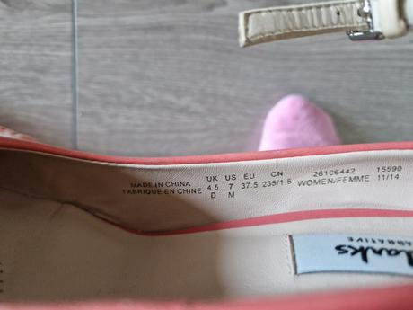 26sch_clarks 37.5, clarks,37