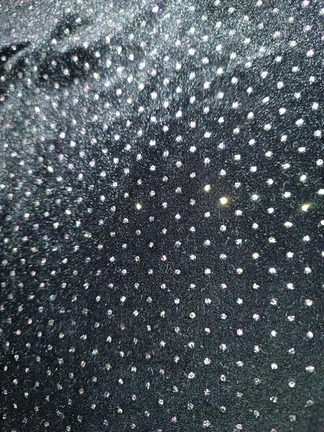 Velúrove sviatočné šaty s trblietkami, 140