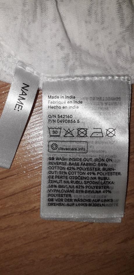 Crop tričko l. a. girl, h&m,134