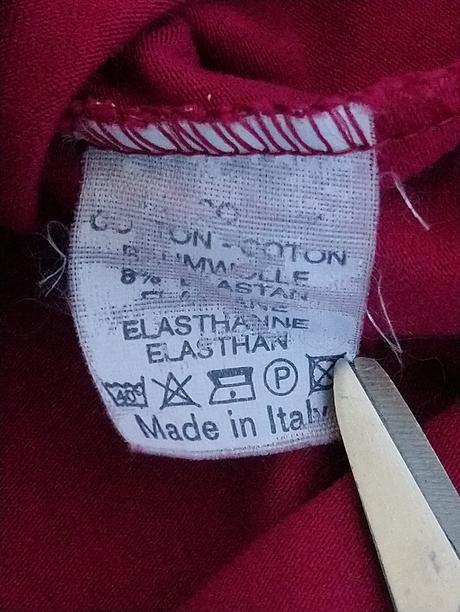 Dámsky bordový elastický top s motívom, italy, s