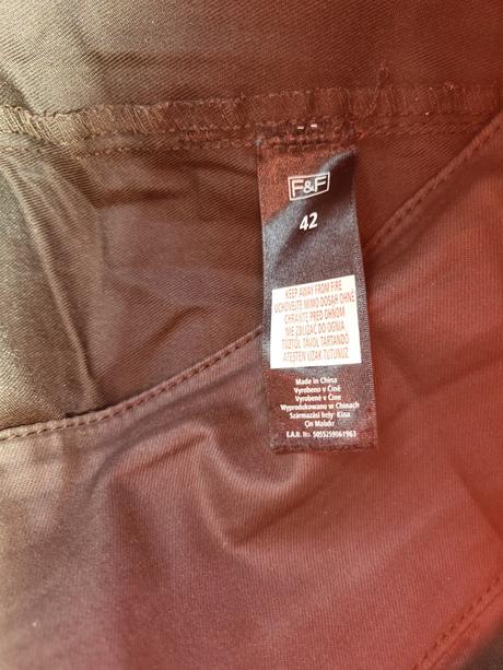 Tmavohnedá mini sukňa, f&f,42