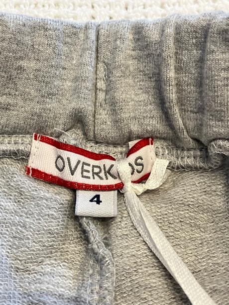 Chlapčenské šortky s nápisom sivé overkids (4 r.), 104