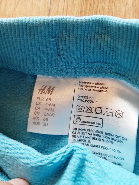 Tepláčiky, h&m,68