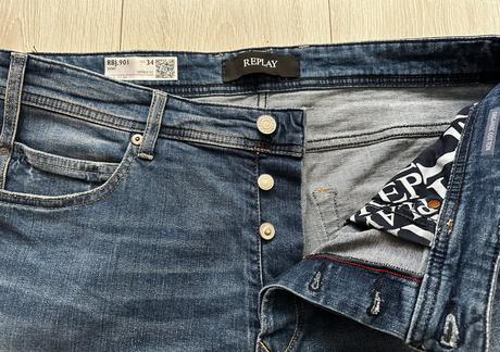 Nové,pánske,kvalitné šortky replay - veľkosť č.34, replay,34