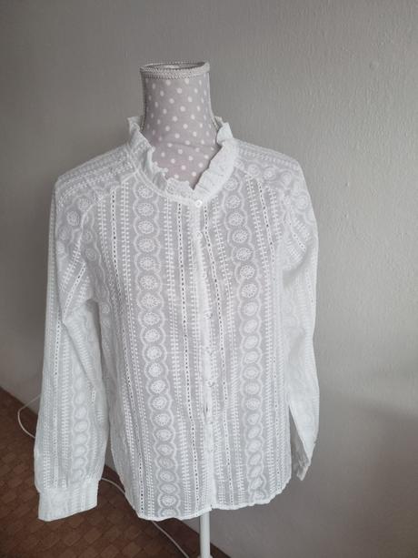 Biela madeirová blúzka m, m