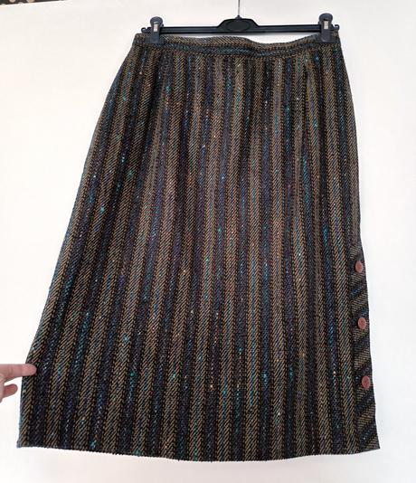 Teplá midi sukňa, xl