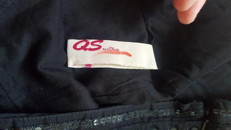 Čierna sukňa s trblietkami s.oliver, s.oliver,40