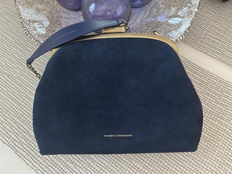 Kabelka modrá koža, 