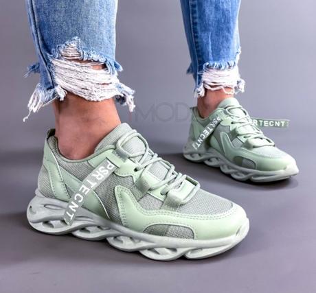 Zelené štýlové tenisky, 37