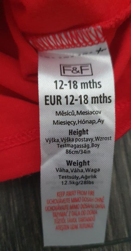 Tričko, f&f,80