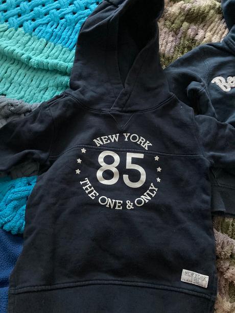 2x mikina s kapucňou v.92, benetton,92