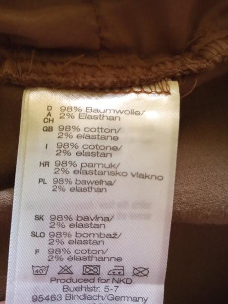 Nové kordové nohavice č.38, 38