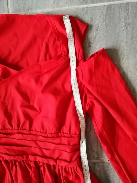 Červené ľahké maxi šaty lindex vm, lindex,m