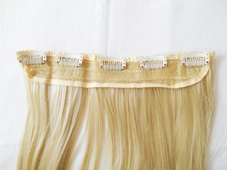 Rovný clip-in pás vlasov,