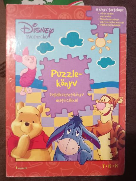 Puzzle kniha, disney - macko pu,