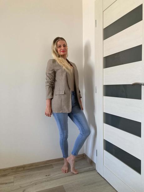 Tom tailor kárované sako s, s