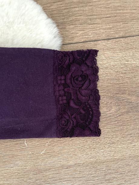 Fialové elastické legíny, xs/s, xs