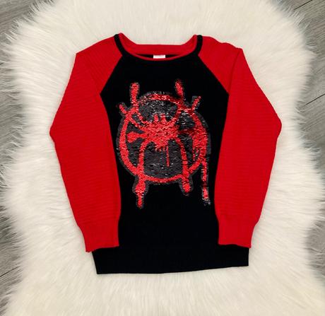 Spiderman glitrový svetrík veľ. 116, c&a,116