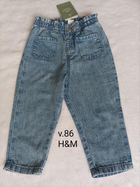 Široké nohavice, h&m,86