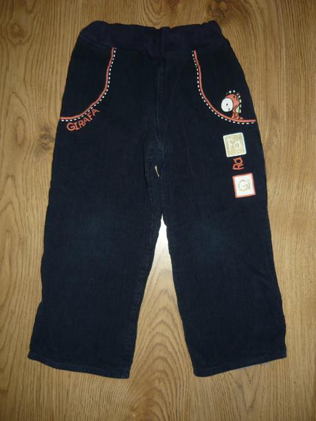 Zateplené menčestrové nohavice 104, f&f,104