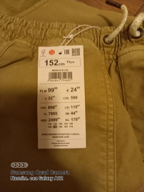 Chlapčenské nohavice  reserved, veľ. 158, reserved,158