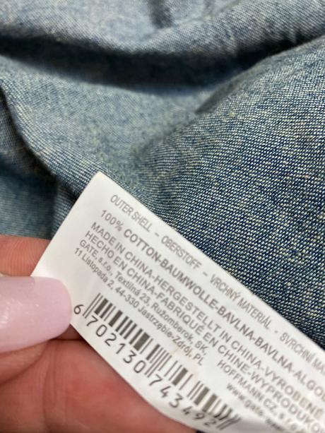 Rifľový letný overal s nápisom a kapucňou (34), gate,xs