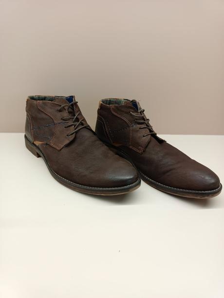 Pánske jesenné kožené poltopánky značky urban x 45, 45