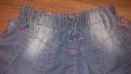 Riflová suknička s mašličkami, good children,98