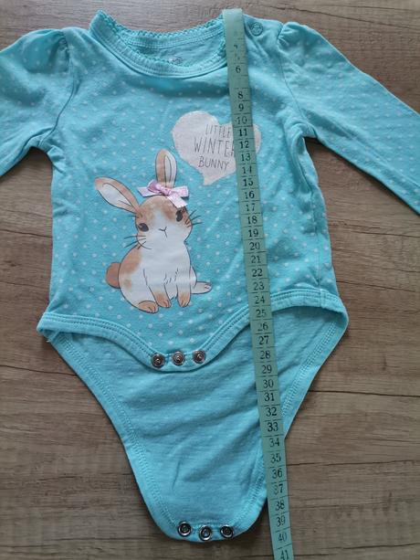 Dievčenské tyrkysové body so zajacikom, pepco,62