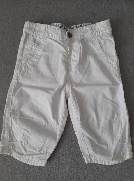 Chlapčenské ľahké šortky biele veľ. 86, 86