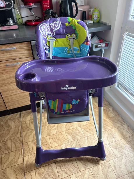 Jedálenská polohovateľná stolička, baby design