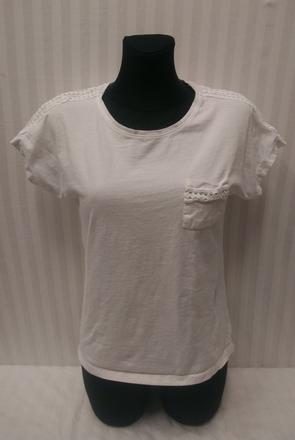 Dámsky bavlnený biely top, love to loung, m/l, l