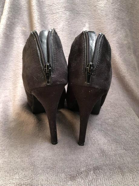 Semišové sandále na platforme, graceland,41