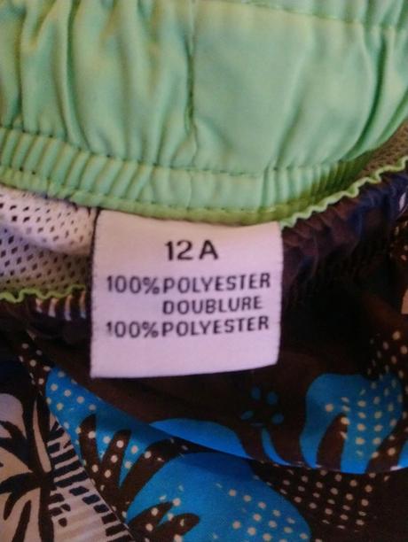 Chlapčenské tmavo hnedé šortky so vzorom, 146-152, 152