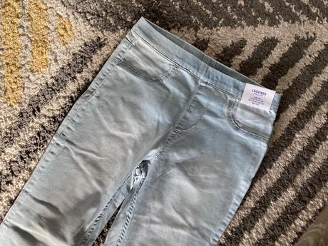 Riflové leggings, h&m,140