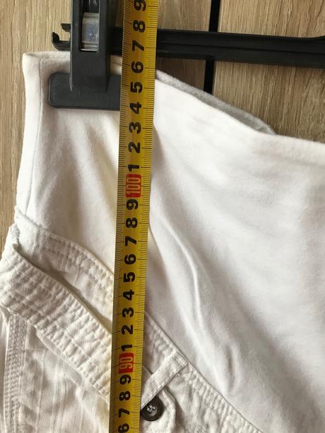 Tehotenské biele nohavice, 40