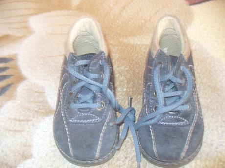 Tmavomodré kožené topánočky, reno,19