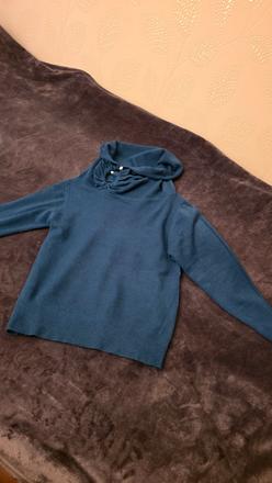 Teply pulovrik  tyrkys, c&a,xl