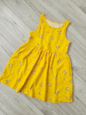 Šaty bez rukávov s drobným kvetinovým vzorom., h&m,104