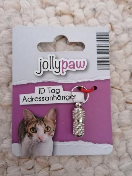 Mačacia vizitka na obojok,