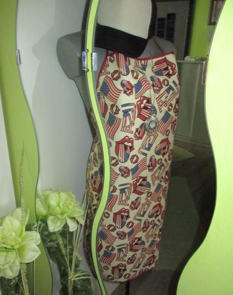 Štýlová zástera s motívom u.s.a., 