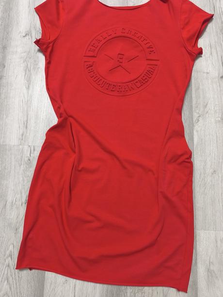 Dámske červené šaty, l