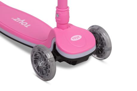 Toyz detská balančná kolobežka carbon so svetelným,