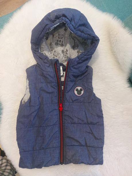 Štýlová vesta mickey mouse podšita, c&a,92