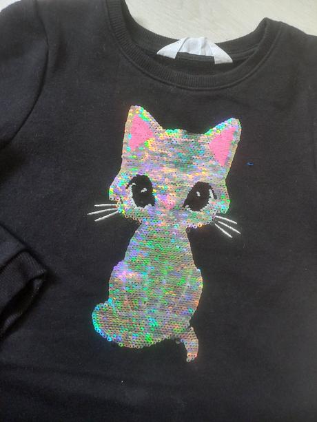 Dievčenská mikinka, šaty, h&m,110