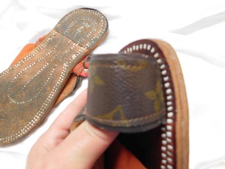 Louis vuitton luxusne panske kozene sandale 42,5, louis vuitton,42