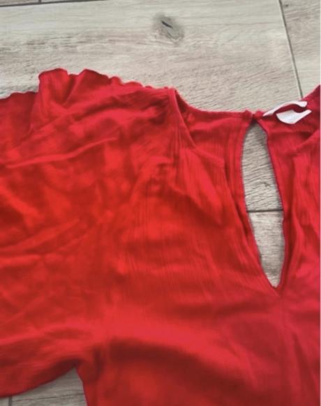 Červený overal, h&m,32