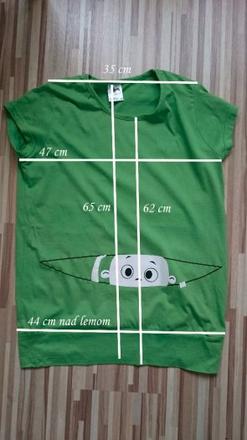 Tehotenske tricko _ "kuk", m