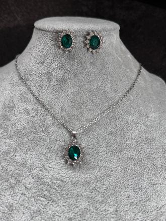 Set náušnice + retiazka s príveskom,