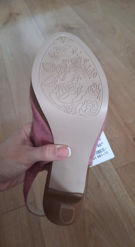 Lodičky ružové, deichmann,40